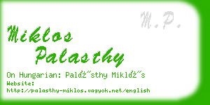 miklos palasthy business card